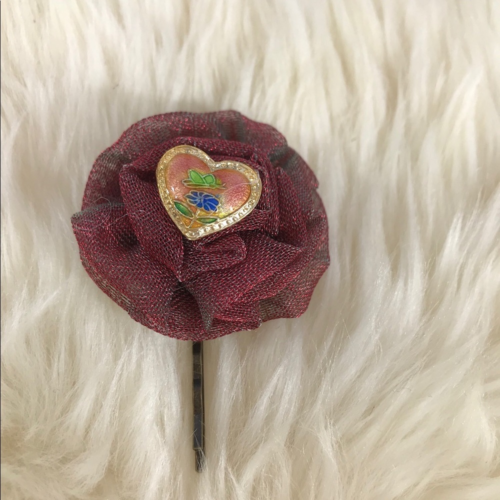 🟠 5/20 Darling Upcycled Vintage Hairpin
